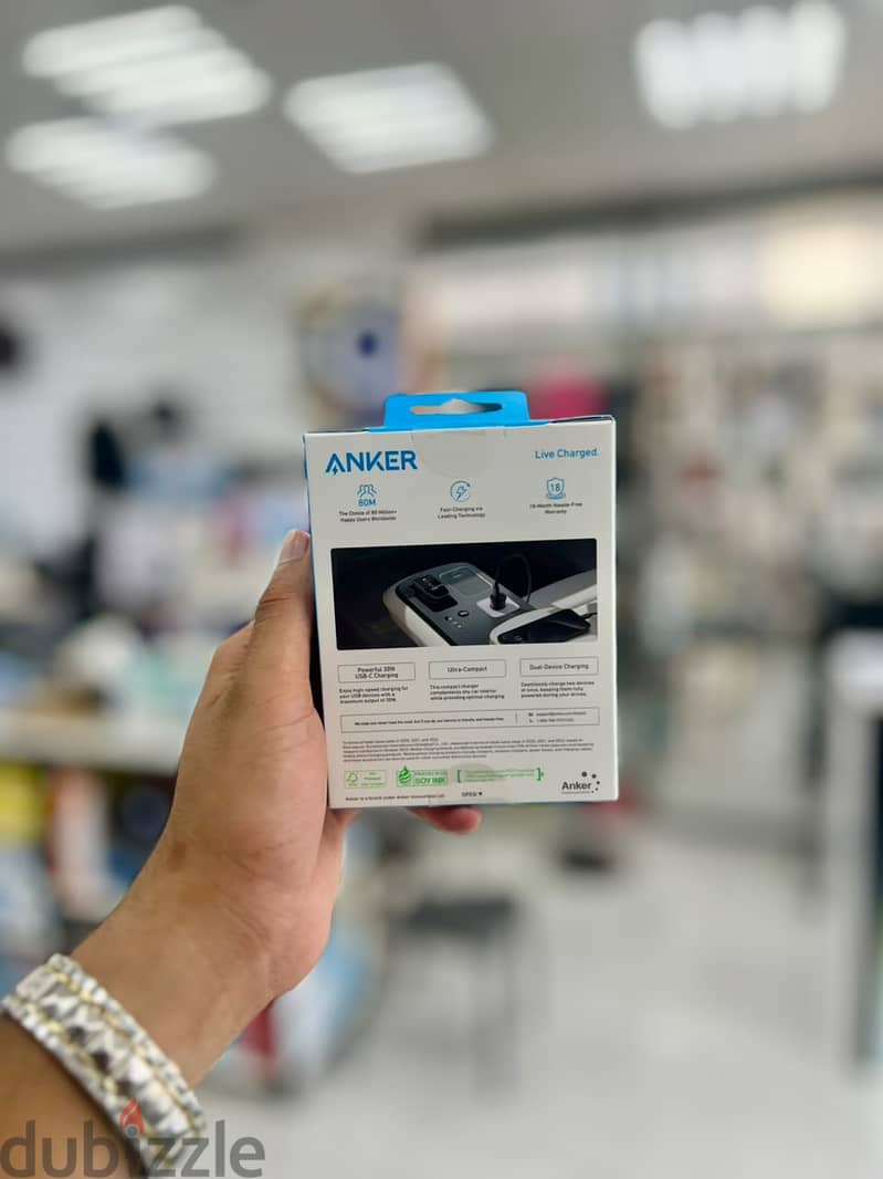 Brand New Anker Dual-Port Car Charger in Oman | High Speed | Call: 79997506 1