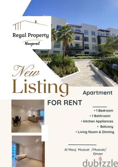 Unfurnished one bedroom apartment for rent at AlMouj
