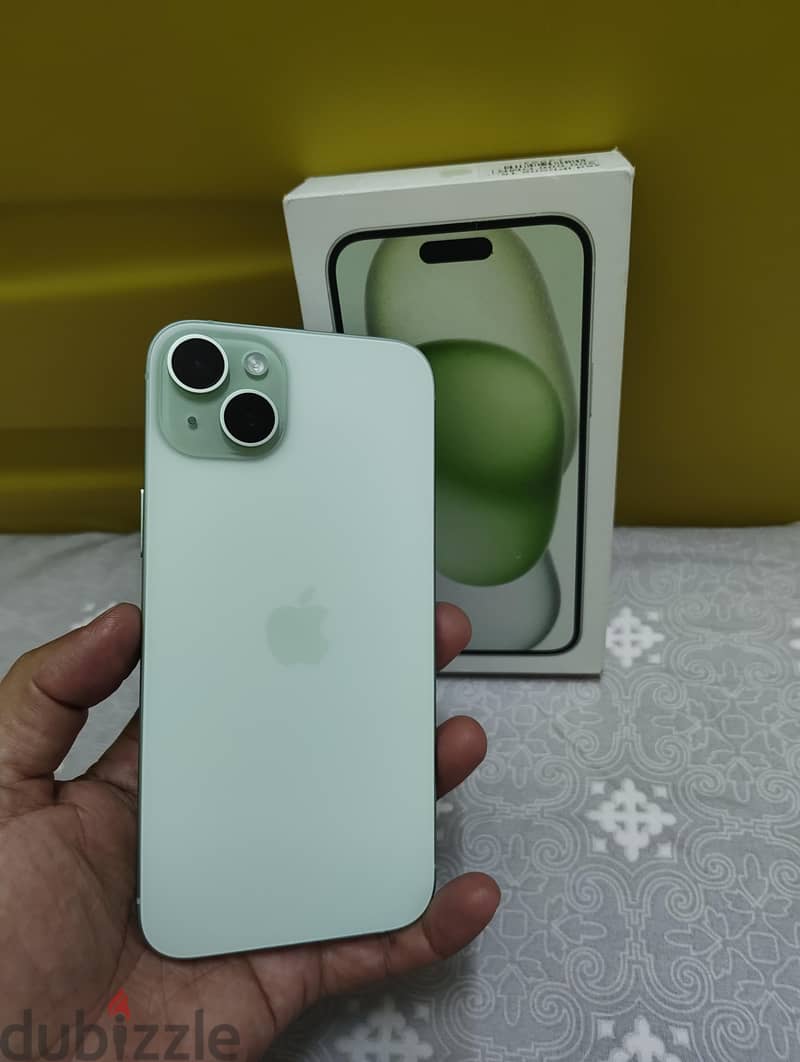 iPhone 15 plus battery halte 100% 3 months warranty reming 7