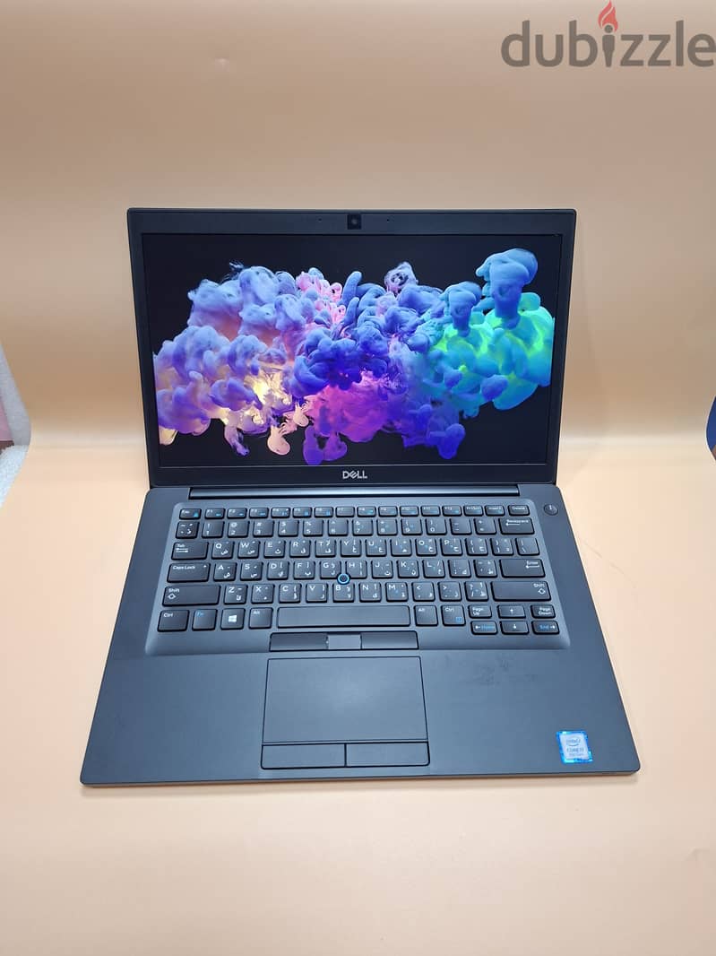 DELL LATITUDE 7490 8th GENERATION CORE I7  8GB RAM DDR-4 256GB SSD NVMe 14 INCH SCREEN BACK LIGHT KE 4