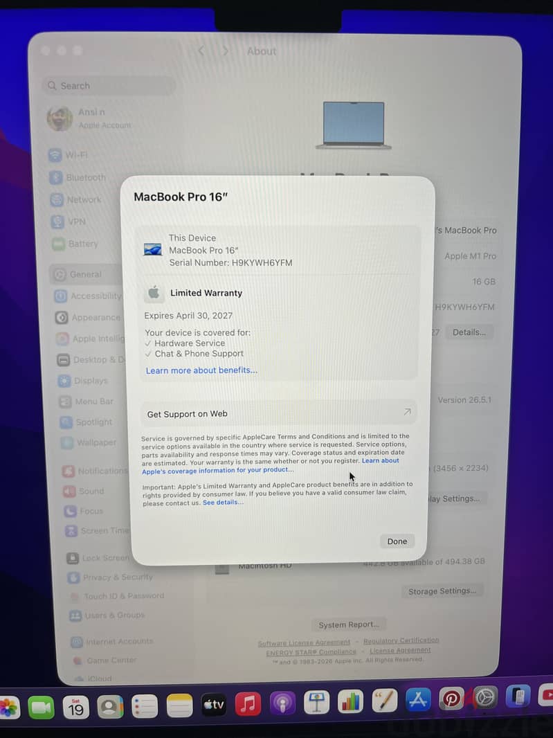 Apple  MacBook Pro M1 512 GB 2