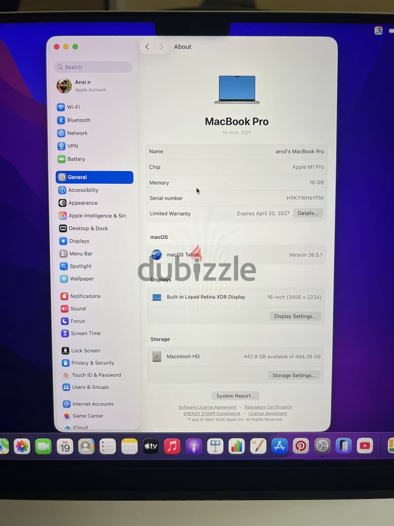 Apple  MacBook Pro M1 512 GB 4