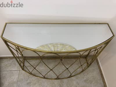 table and mirror