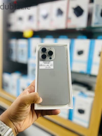 Apple - iPhone 15 Pro Max -256 GB - Box piece- Good device ايفون