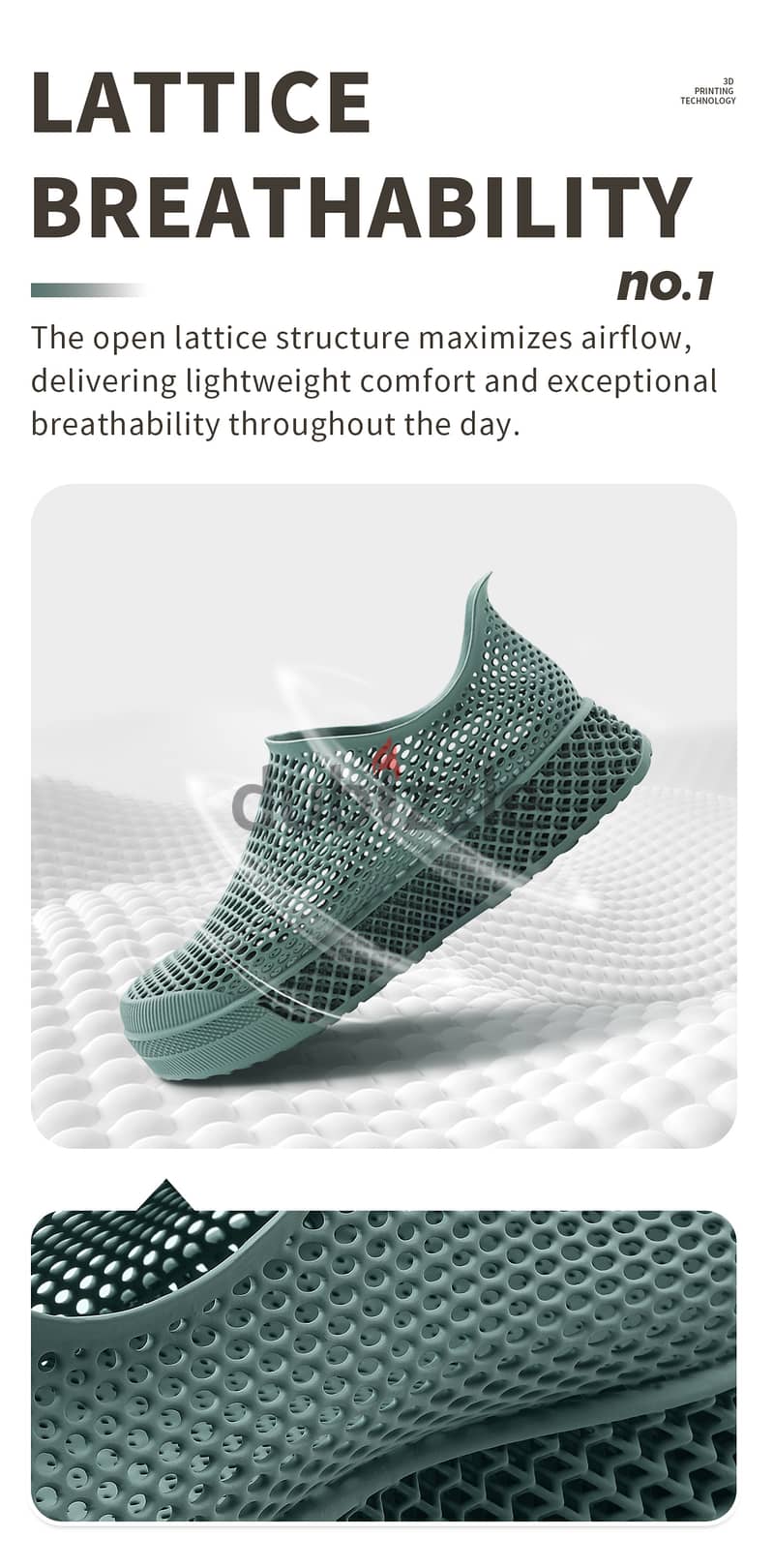 Nexbie-Leisure Path 3D Printed Casual Sneakers 1