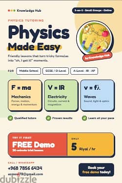 Online and Private Physics Tution