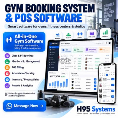 Gym Booking System & POS Software in Oman