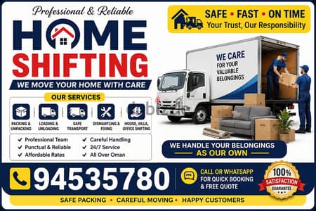 Best Muscat Mover and Packer House shifting office villa store shift