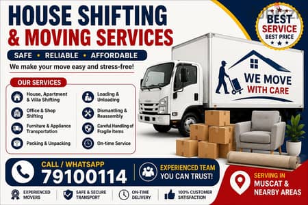 muscat mover and packers house shifting all kind off transport