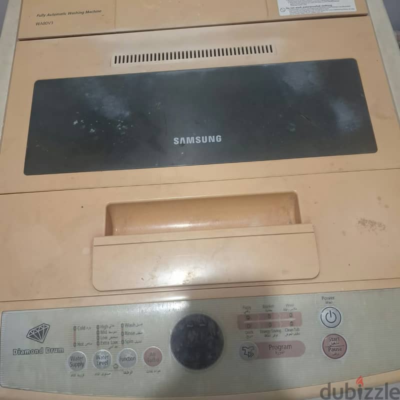 Daewoo fridge single door & Samsung 7kg top load automatic both 50 rial (phone no 93928358,99017155 3