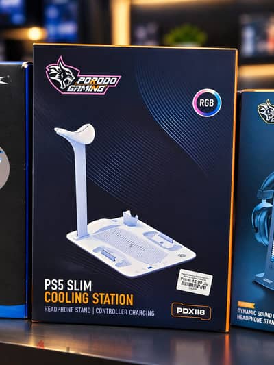 Brand New Porodo PS5 Slim Cooling Station in Oman | Prevents Overheating