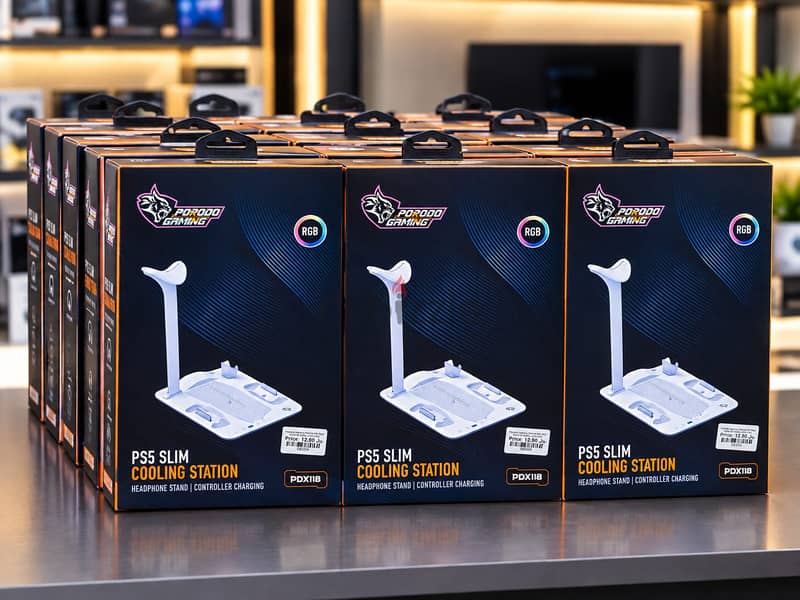 Brand New Porodo PS5 Slim Cooling Station in Oman | Prevents Overheating 1