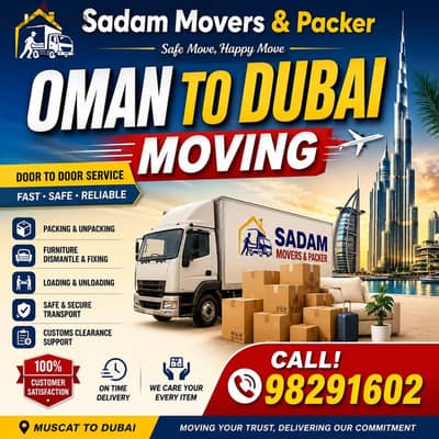 OMAN To Dubai Saudia House Movers Company Relocations Cargo