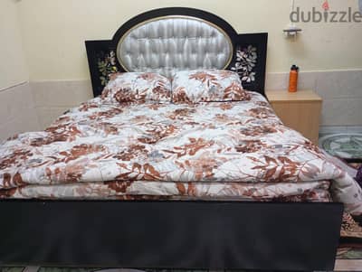 bed with mattress