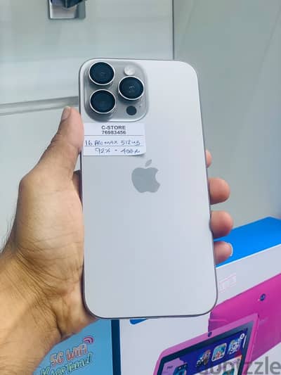 Apple - iPhone 16 Pro Max -512 GB - Awesome performance ايفون