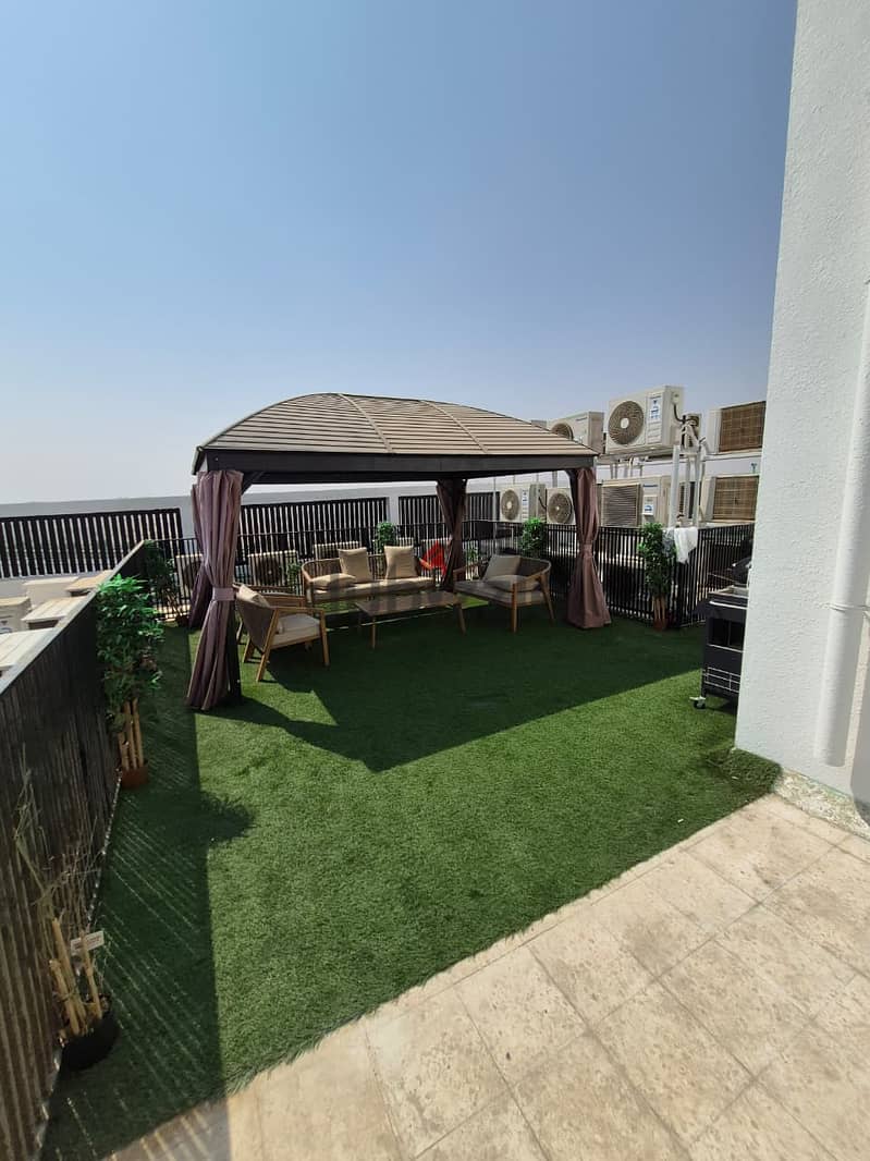 للايجار دوبليكس ف العذيبه ف ارقي مواقع مسقط2BHK Duplex in Al Azaiba - Pool, Gym, Parking & BBQ Area 8
