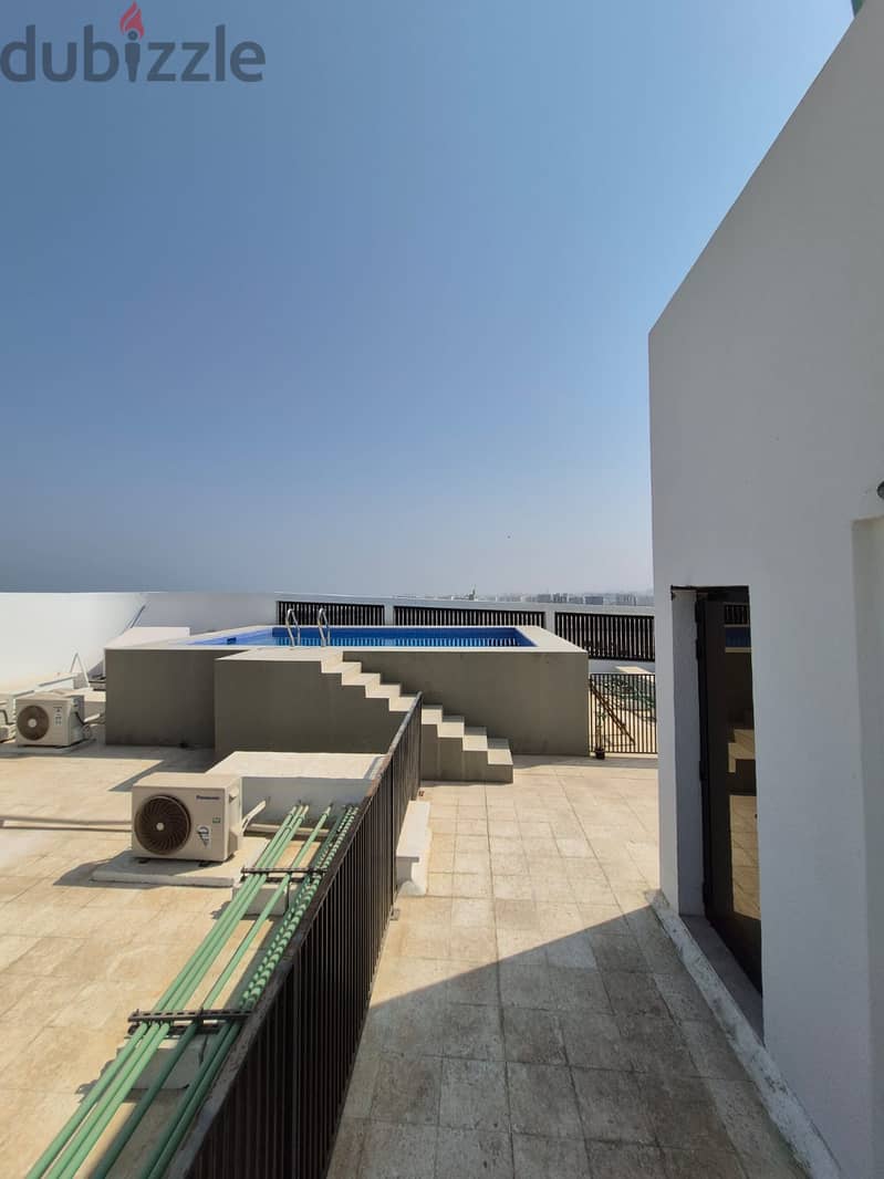 للايجار دوبليكس ف العذيبه ف ارقي مواقع مسقط2BHK Duplex in Al Azaiba - Pool, Gym, Parking & BBQ Area 16