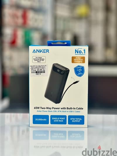 Brand New Anker 65W Power Bank in Oman | Fast Charging
