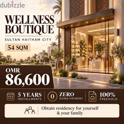 Wellness Boutique in Sultan Haitham City | Zero Down Payment