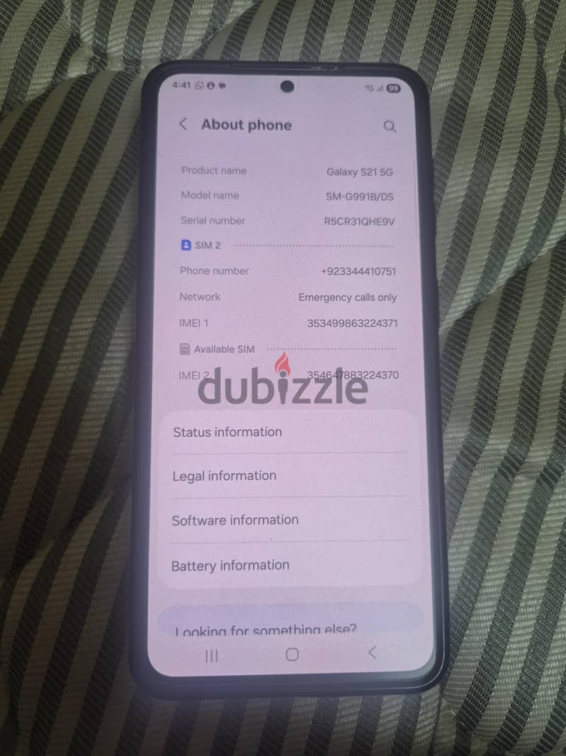 Samsung S21 5g black *pta approved * 1