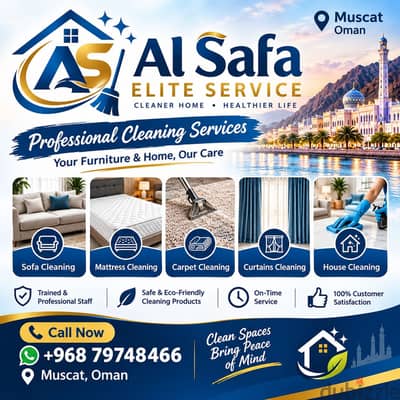 House, Sofa, Carpet, Mattress Cleaning service Available All Muscat