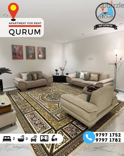 QURUM | FULLY FURNISHED 2BHK MODERN APARTMENT