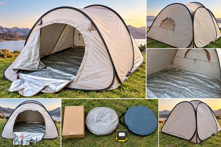 2 tents and twin air bed mattress new