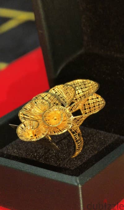 Ring silver Gold Plated