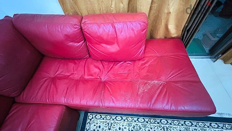 leather L - shape sofa 3