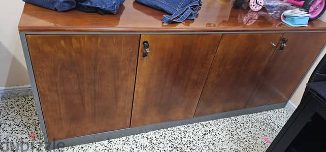 4 door storage cabinet