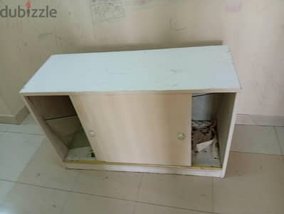 Wooden Cabinet WoStoragrfge Cabinet wwith Top Glass and Sliding Doors