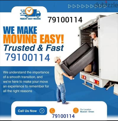 muscat movers and packer house villa office and store shifting