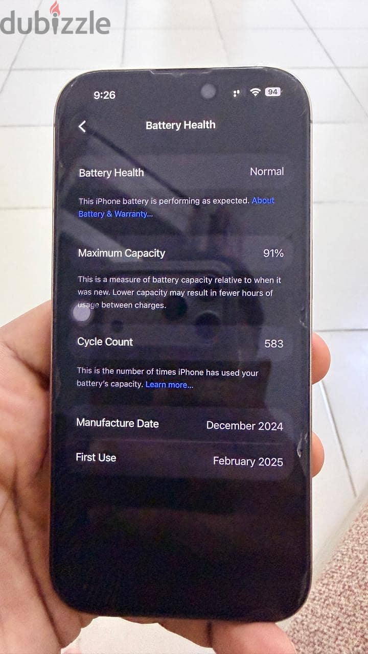 iPhone 16pro 256 GB 2