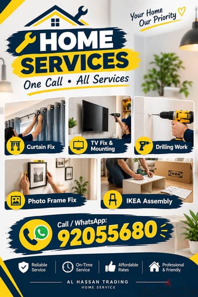 carpenter/furniture,IKEA fix repair/curtain,TV fix in wall/drilling