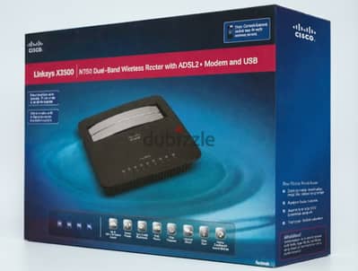 Linksys X3500 N750 ADSL2+ Modem Router