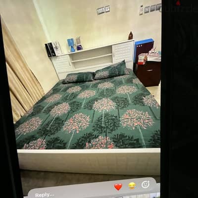Double bed with mattress