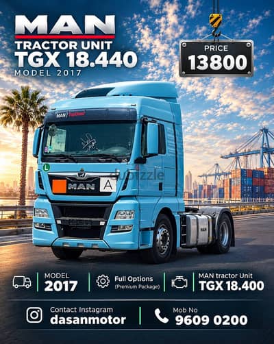 MAN TRACTOR UNIT 2017 TGX 18.440