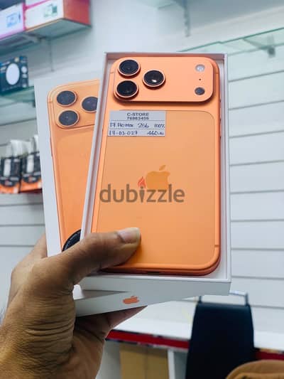 Apple - iPhone 17 Pro Max -256GB - Nice device available,100% BH ايفون