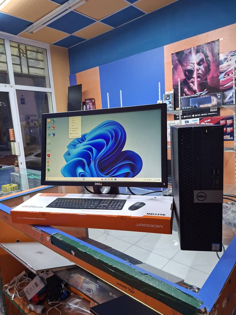 78426067 CORE i7 8GB RAM 256GB SSD + 1TB HDD 19.5 INCH DELL MONITOR WINDOWS 11PRO WITH KEYBOAD AND M 1
