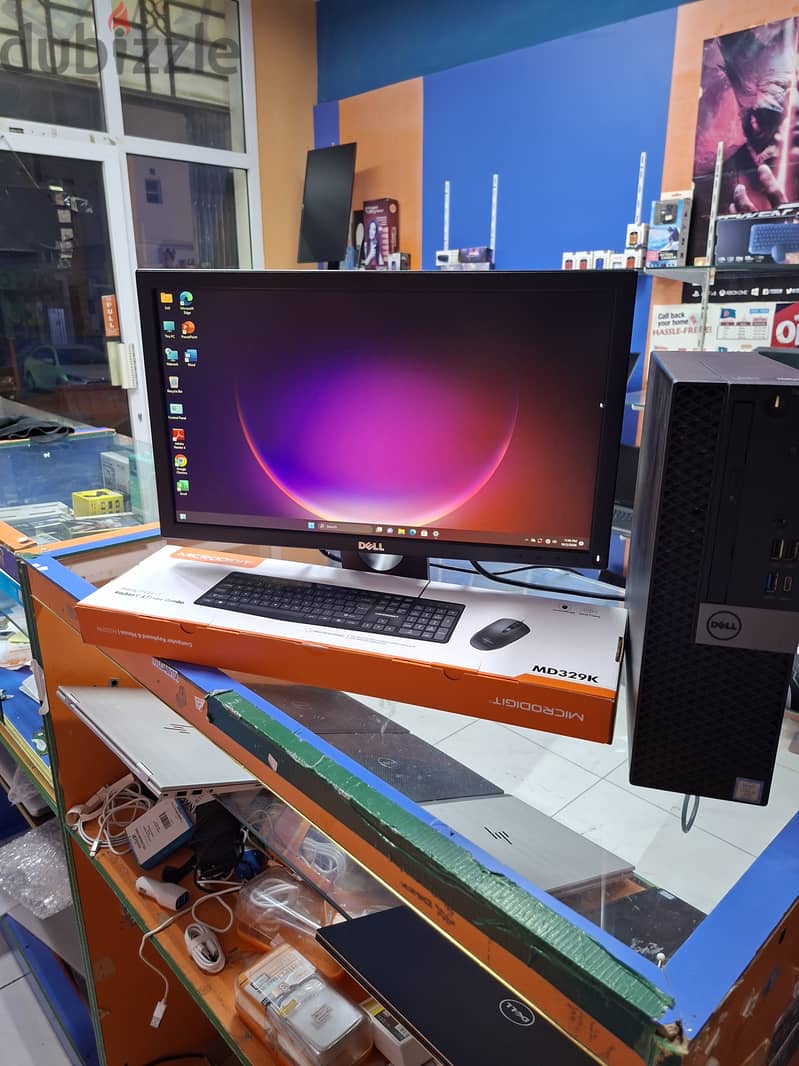 78426067 CORE i7 8GB RAM 256GB SSD + 1TB HDD 19.5 INCH DELL MONITOR WINDOWS 11PRO WITH KEYBOAD AND M 2