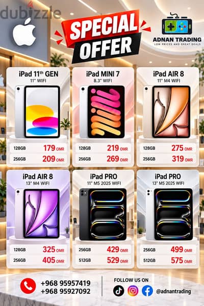 Apple - ipads available on best price Available