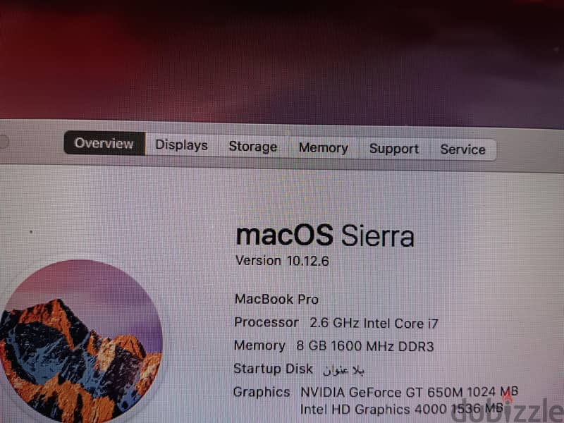 Mac book pro i7 3