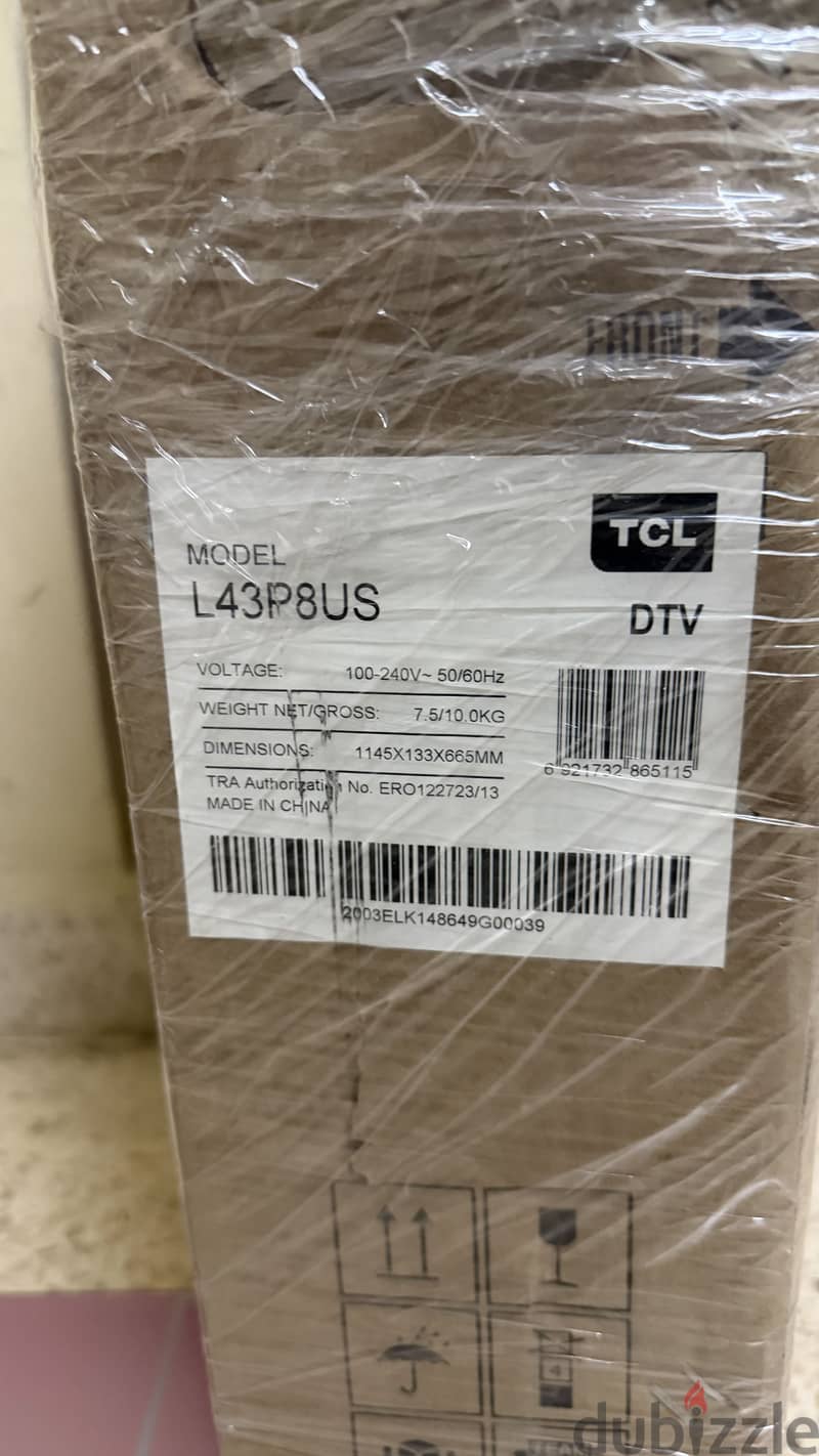 TCL 43” 4K UHD Android Smart TV 2