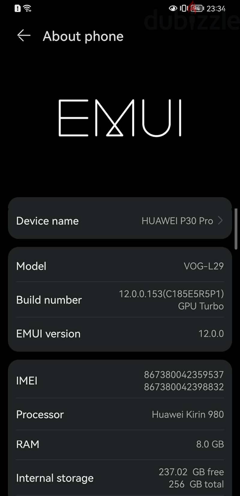 Huawei P30 Pro 256 gb 1