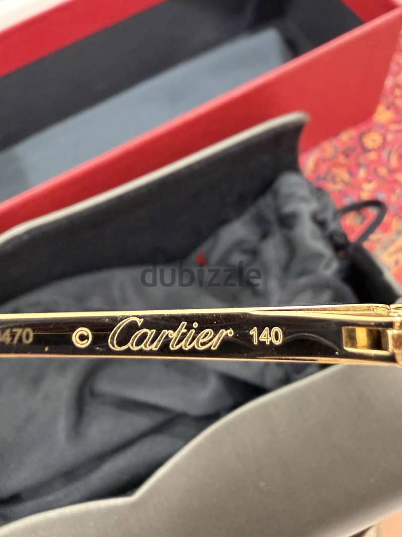 Cartier CT0474S Sunglasses – Gold Rimless Design 1