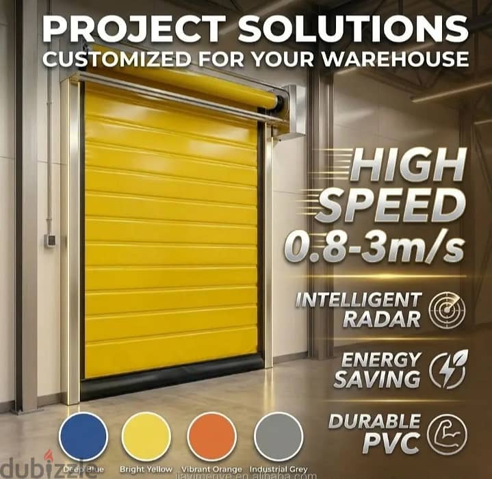 High Speed,Fast Action,Pvc Doors Rolling shutters Garage door 3