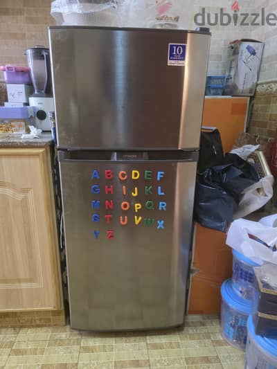 Hitachi Refrigerator Freezer – Stainless Steel – Good Condition
