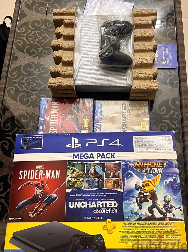 Sony PS4 Slim 500GB Mega Pack + Controller + 4 Games 1