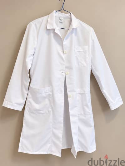 3 NEW WHITE LAB COATS FOR SALE