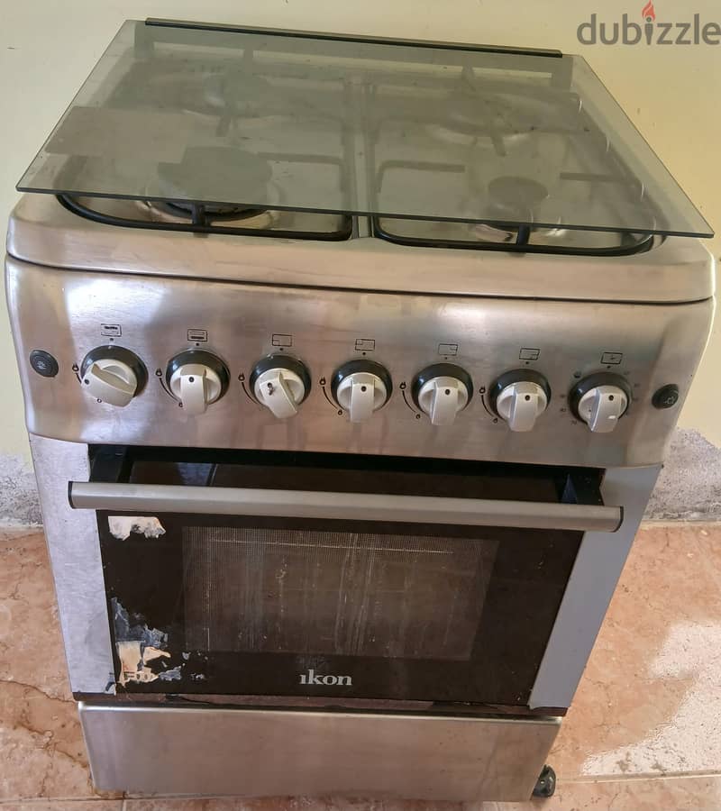 4 burner cooking range, ikon. 1